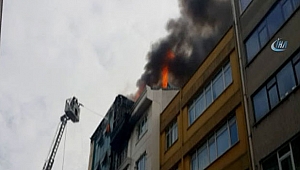İSTANBUL KAĞITHANE'DE KORKUTAN YANGIN!