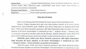 DANIŞTAY'DAN FLAŞ KARAR !