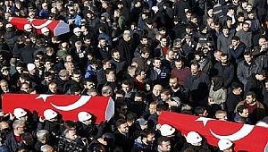 SALDIRIDA ŞEHİT OLAN 5 POLİS MEMURU İÇİN İLK TÖREN İSTANBUL EMNİYET'İNDE YAPILDI