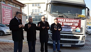 SURİYELİ SIĞINMACILAR İÇİN 68.YARDIM TIR'INI GÖNDERDİ