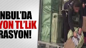  6 milyon TL'lik kaçakçılık operasyonu