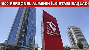 Aile ve Sosyal Politikalar Bakanlığı 1500 personel alımı gerçekleştirecek