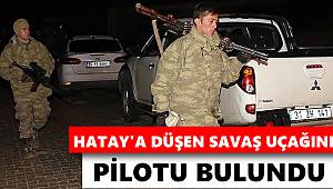 Hatay'a düşen Suriye savaş uçağının pilotu bulundu