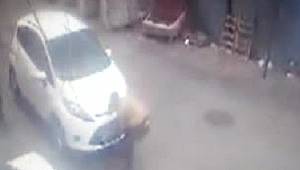 Kartal’da plaka hırsızlığı kamerada