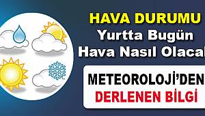 Meteoroloji Verilerine Göre Yurtta 5 Günlük Hava Durumu