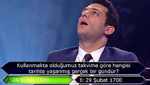 Milyoner'de Jokerini 1 Milyonluk Soruya Saklayan Yarışmacı 250 Bin TL'den Oldu