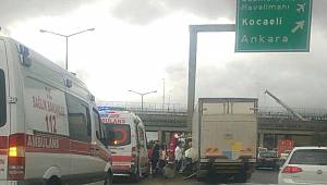 TEM Otoyolunda Kaza!