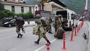 Maçka'da takviye timler bölgeye sevk ediliyor