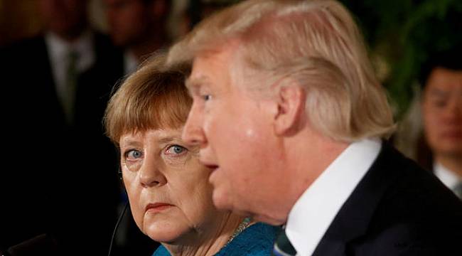 Son Dakika... Trump ve Merkel birbirine girdi
