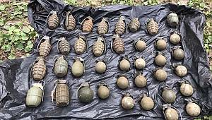 Valilik açıkladı! Bidondan 38 el bombası çıktı