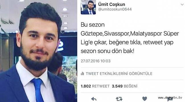 1 Yıl Önce Yazdı.. Doğru çıktı..