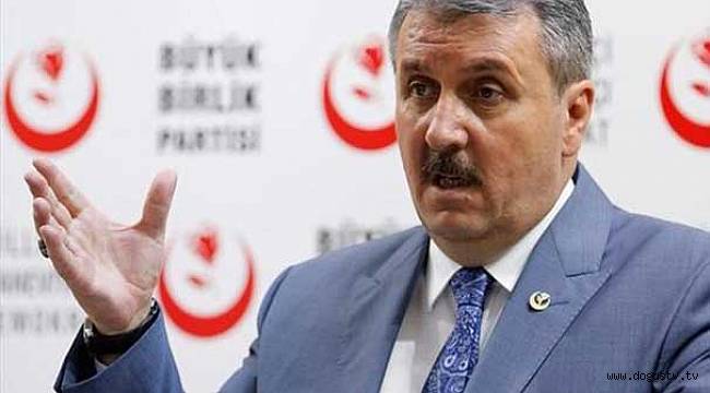 Destici, CHP'nin yürüyüşü bitirmesini istedi
