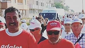 KARTAL BELEDİYE BAŞKANI OP. DR. ALTINOK ÖZ ADALET YÜRÜYÜŞÜNDE