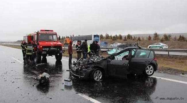 Sakarya'da TEM'de zincirleme kaza