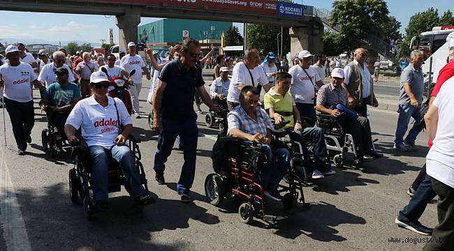 ADALET YÜRÜYÜŞÜ 22. GÜNÜNDE DEVAM EDİYOR