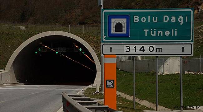 Bolu Dağı Tüneli'nin Ankara yönü kapandı