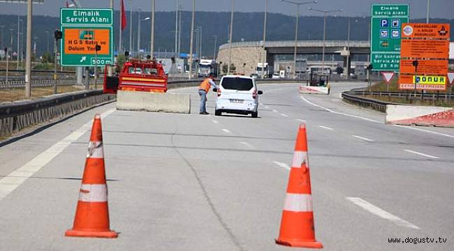 Bolu Dağı Tüneli'nin İstanbul yönü 1 ay ulaşıma kapalı