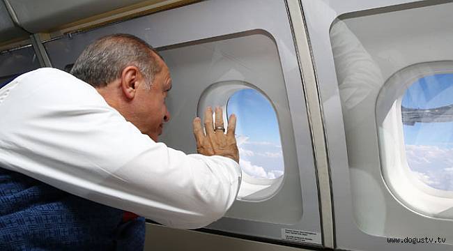 Cumhurbaşkanı Erdoğan köprü üzerinde tur attı