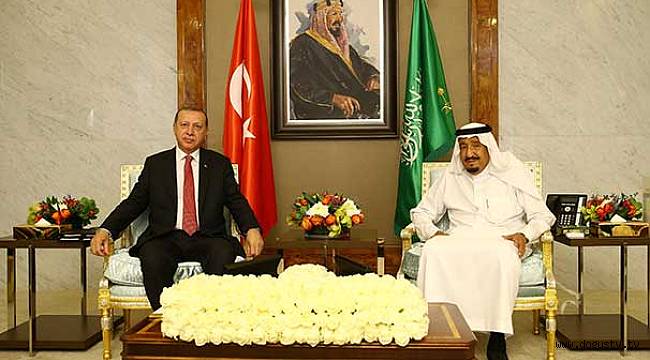 Cumhurbaşkanı Erdoğan, Kral Selman ile görüştü