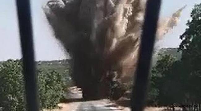 Köy yoluna tuzaklanan patlayıcı imha edildi