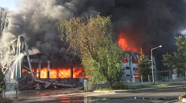 Matbaa Mürekkepleri Fabrikası Alev Alev Yanıyor