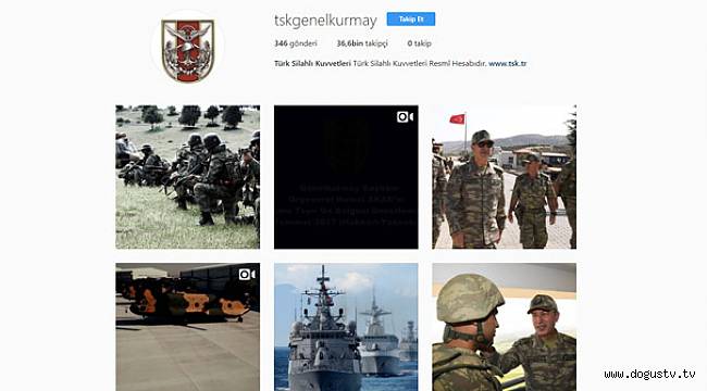 Türk Silahlı Kuvvetleri, Instagram'da hesap açtı