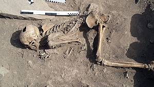 Harput kazılarında insan iskeleti bulundu