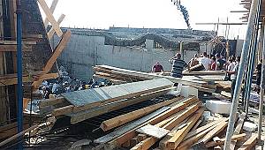 Hatay'da okul inşaatında göçük!