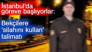 İstanbul'da bekçiler görev başı yapıyor