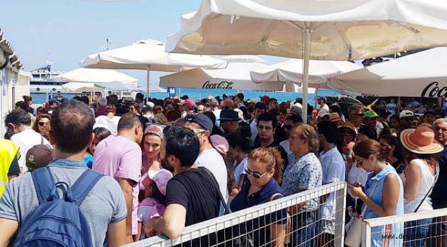 İstanköy gümrüğünde yoğunluk çilesi