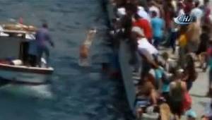 Kadıköy iskelesinde hareketli dakikalar!