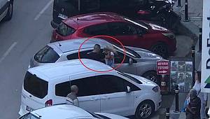 Maltepe'de sokak ortasında kadına şiddet kamerada