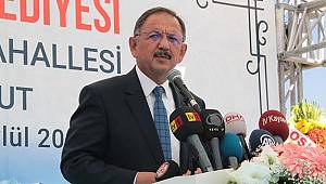 Bakan Özhaseki'nin de katıldığı şenlikte gerginlik