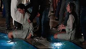 Havuza atılan Gökçek Bahadır'ın zor anları!