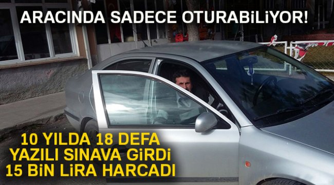 Ne yaptı ne etti bir türlü ehliyet alamadı