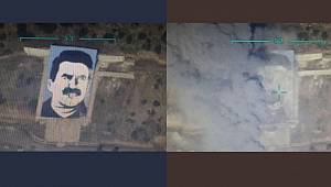 Suriye’deki elebaşı Öcalan posteri imha edildi!