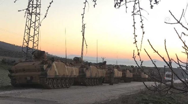 Suriye sınırına askeri sevkiyat ulaştı