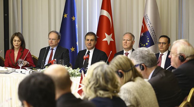 AB Bakanı Çelik, AB büyükelçileriyle bir araya geldi