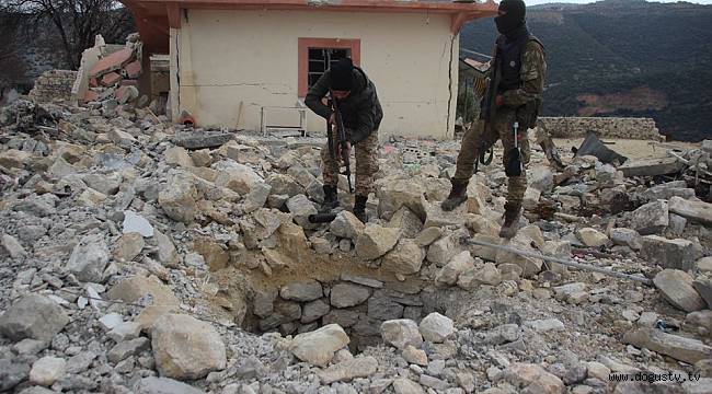 Afrin'de teröristlere ait yeni tüneller bulundu