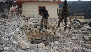 Afrin'de teröristlere ait yeni tüneller bulundu