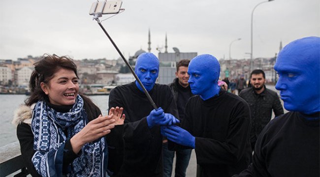 Blue Man Group, İstanbul sokaklarında