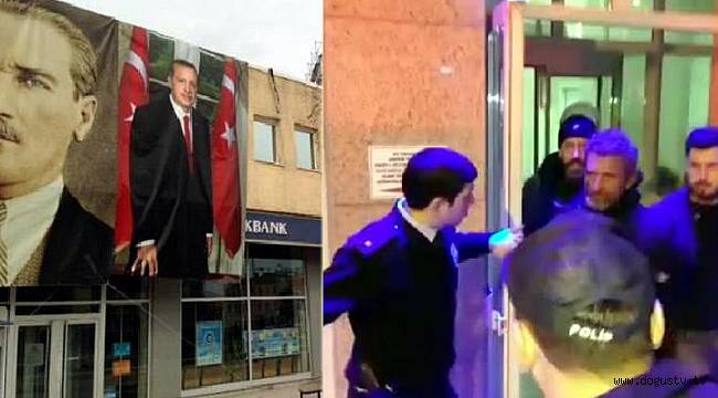 Bolu'da Cumhurbaşkanı Erdoğan'ın Posterini İndiren Şahıs, Gözaltına Alındı