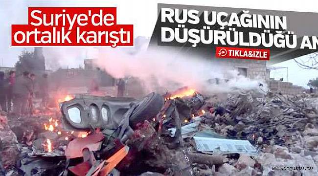 El-Nusra'nın Rus jetini vurma görüntüleri ortaya çıktı