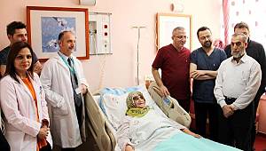 Kalbe giden damarı yırtılan kadın ameliyatla hayata döndü
