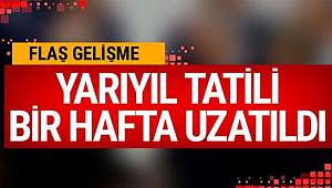 Kilis'te okullardaki yarıyıl tatili uzatıldı! Yarın dersbaşı yok