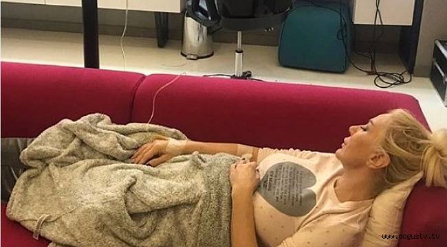 Kuliste Fenalaşan Seda Sayan'a Serum Takıldı