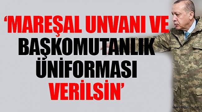 Meclis'e flaş dilekçe: 'Erdoğan'a mareşal unvanı verilsin'