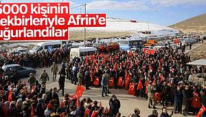 Mehmetçik Afrin'e dualarla uğurlandı