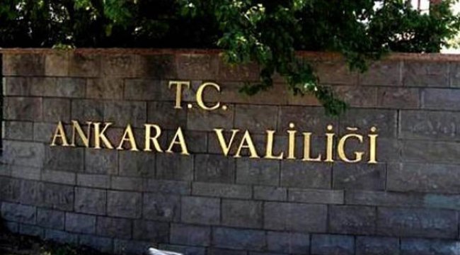 Ankara Valiliğinden ABD Büyükelçiliği açıklaması