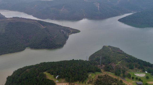 Barajlardaki doluluk oranı havadan görüntülendi